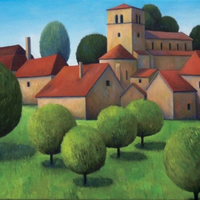 View of Briant, oil on canvas, private collection