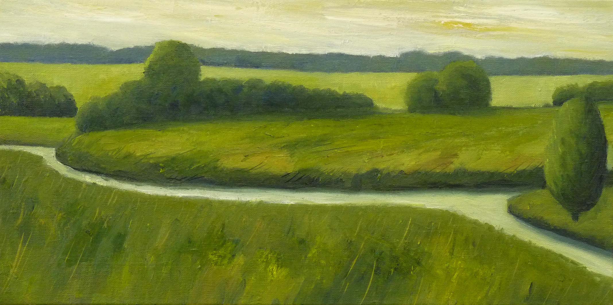 Confluence, oil on canvas, private collection