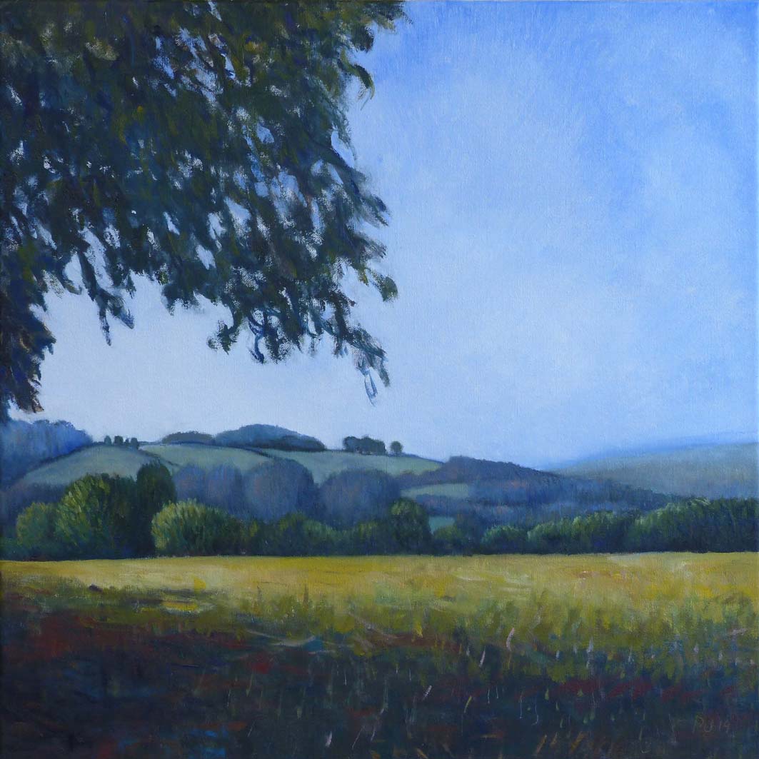 Looking towards Bere Alston, oil on canvas, private collection