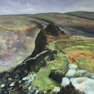Dartmoor,Tavy-Cleave, oil on canvas, 80x80cm, £950