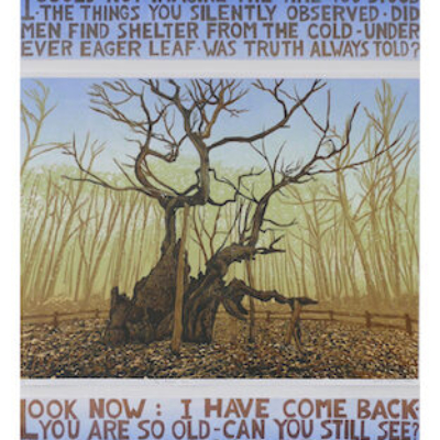 'The King's Oak', linocut in 3 sections, framed size 105x85cm, edition of 8, £1050